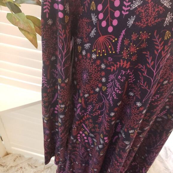 MATILDA JANE FLORAL BLK MULTI COLOR SHIFT DRESS WITH DECORATIVE BACK BUTTONS XL - Picture 6 of 6